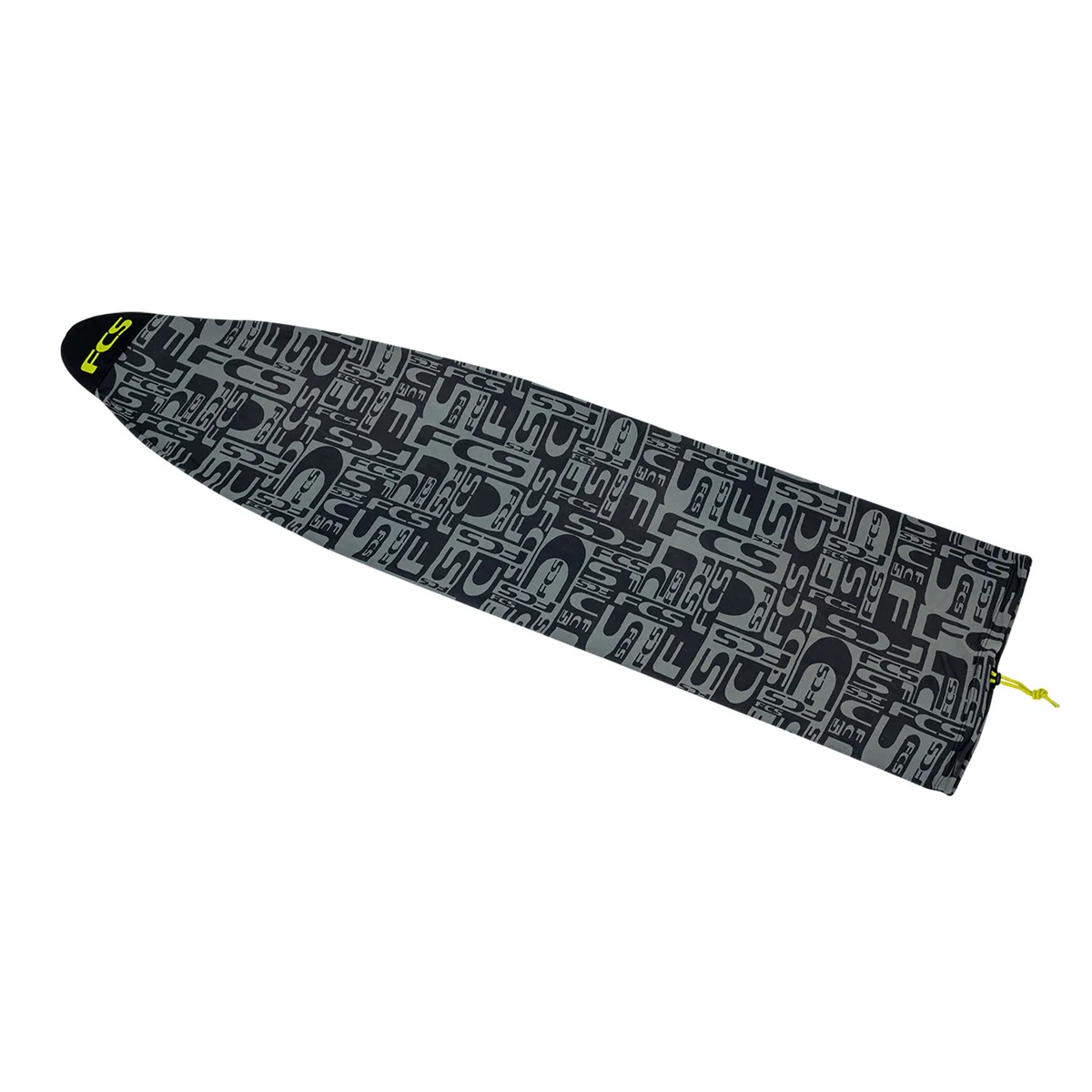 Stretch All Purpose Cover Monogram Coal/Lime · 6'0