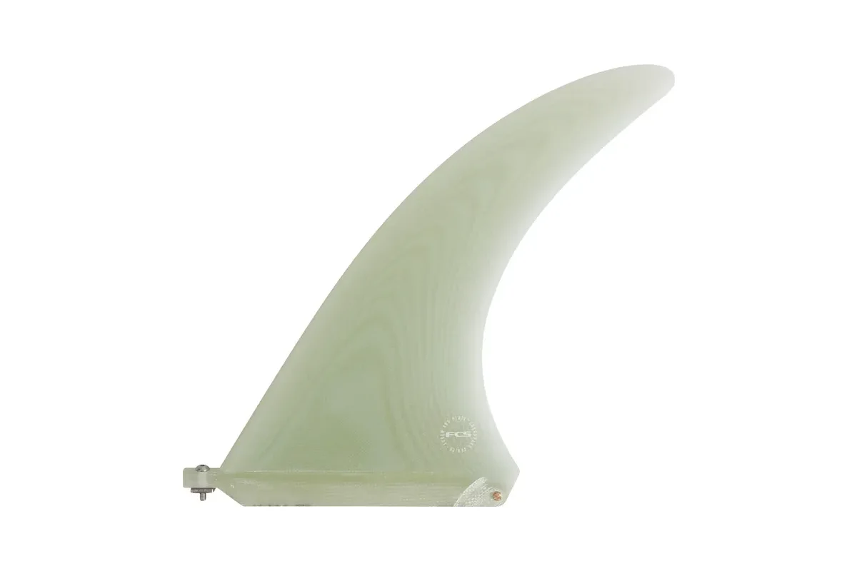 Quilla single fin de longboard FCS en clear